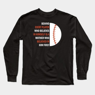 Baseball Lover, Baseball Design Saying Motivational Long Sleeve T-Shirt